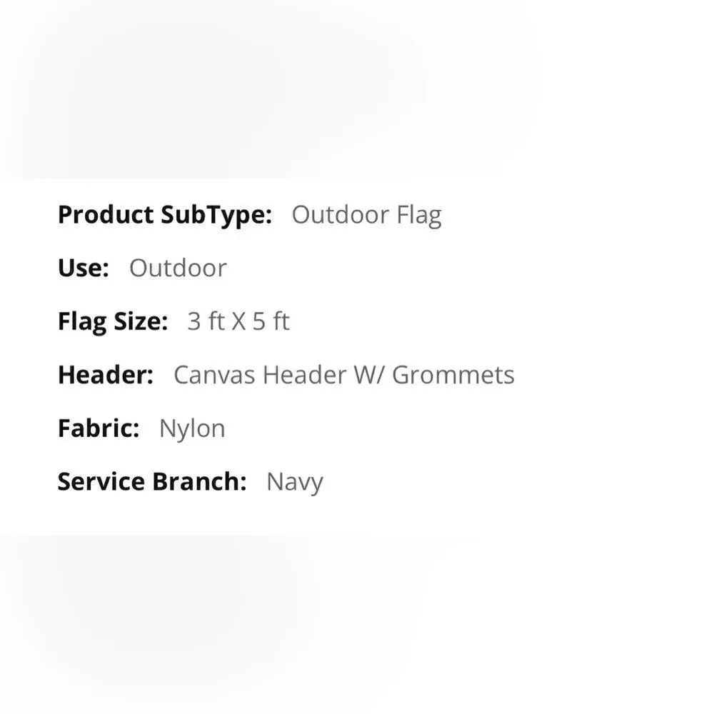 US Navy two-sided nylon outdoor flag 3 x 5’